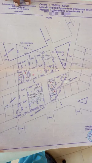 Terrain en vente à Kovié, proche du goudron – 4 millions FCFA