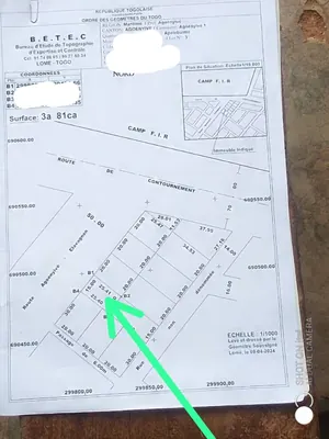 Terrain 381 m² en vente en bordure de la grande voie de 50m à Agoé Fiovi – 30 millions FCFA — photo 2