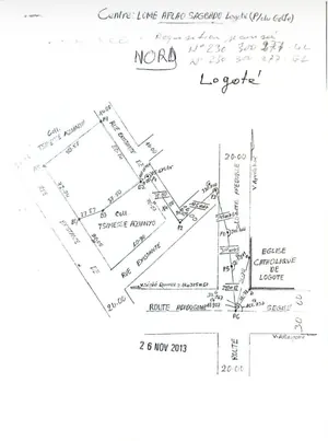 Vente de terrain à Adidogomé Sagbado, 8 lots clôturés, angle de rue – 23 millions FCFA le lot — photo 1