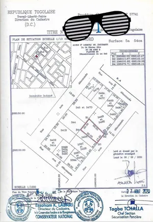 Terrain à vendre à Vakpossito – 35 millions FCFA