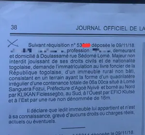 Vente d'un terrain à Sanguera Fozui UCAO, 1 lot de 600 m², face grande voie de 16 m, clôturé – 35 millions FCFA à débattre — photo 4