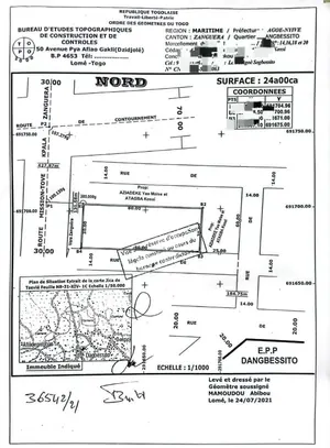Terrain 4 lots à vendre à Zanguera Dangbessito (Kpalamonou) – prix à partir de 22 millions FCFA le lot — photo 2