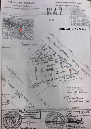 Terrain en angle de rue à vendre à Adidogomè Atilamonou – 30 millions FCFA — photo 2
