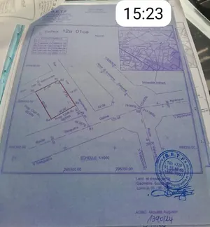 Terrain 2 lots de 1200 m² en vente à Zossimé, angle de rue – 60 millions FCFA