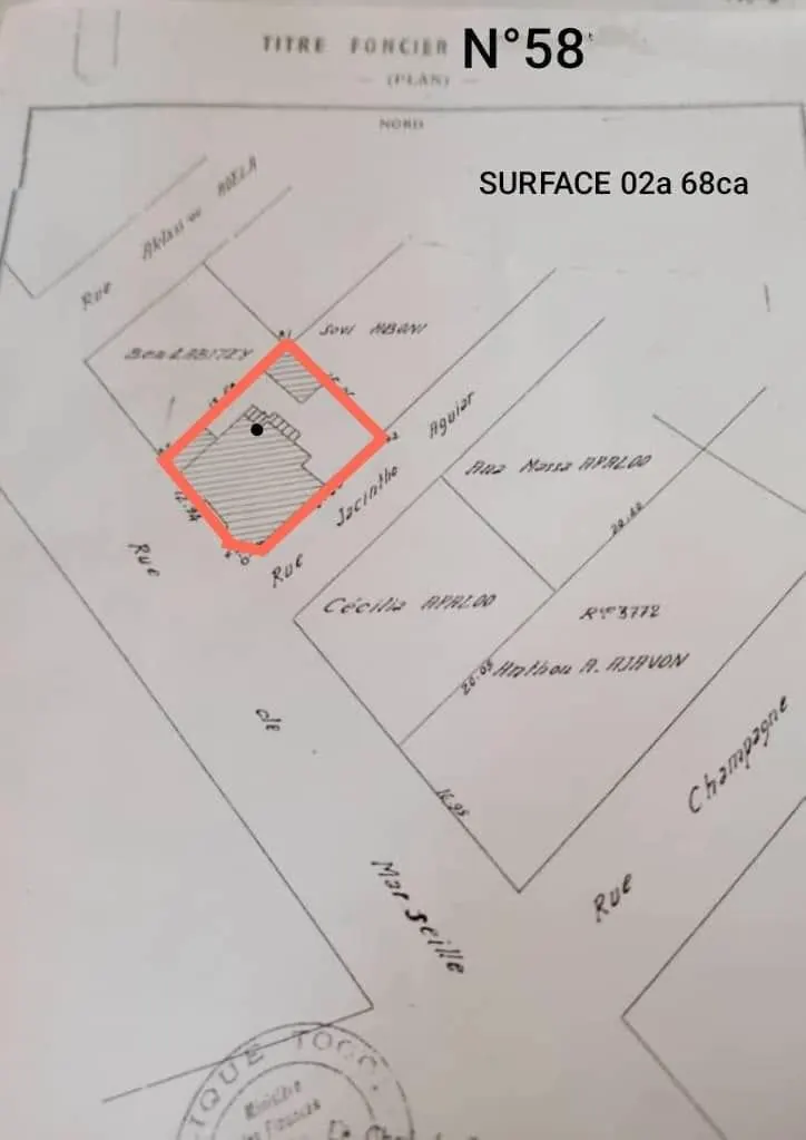Terrain 268 m² en vente en angle de rue à Assigamé – 170 millions FCFA