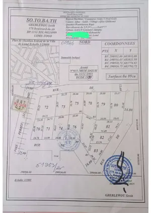 Terrain 1 lot en vente à Totsi Wataklassou Kopé – 35 millions FCFA