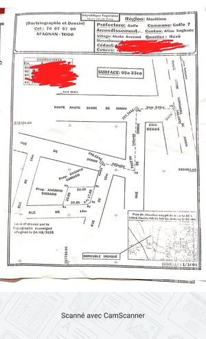 Terrain 1 lot à vendre en angle de rue à Akato Voeme – 10 millions FCFA — photo 2