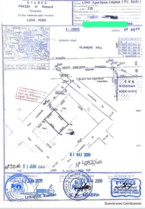 Terrain demi-lot 300 m² en vente en bordure de grande voie à Agoè Logopé – 18 000 000 FCFA — photo 2